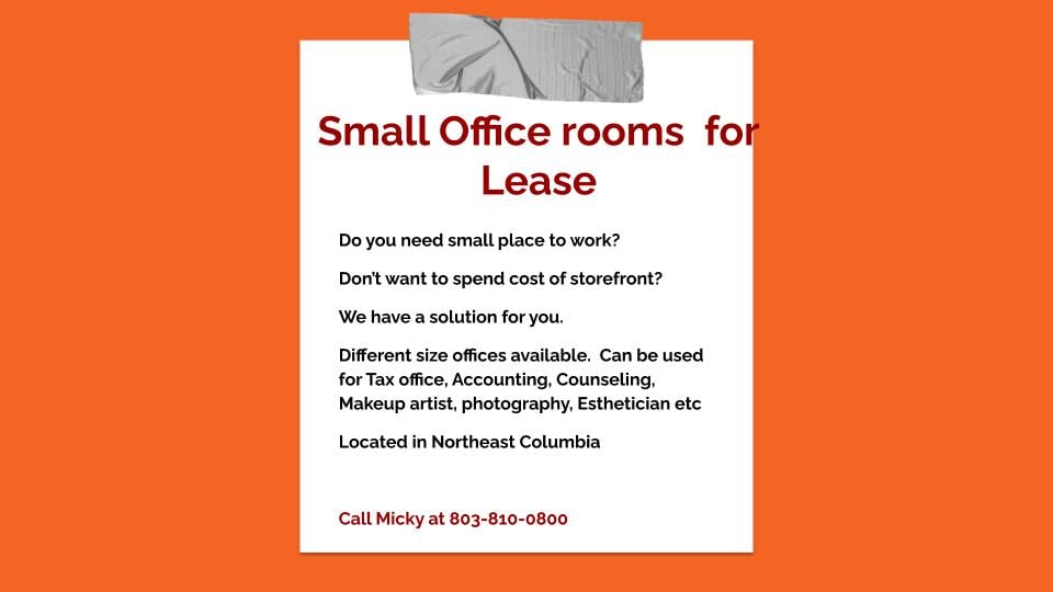 Commercial Space for lease